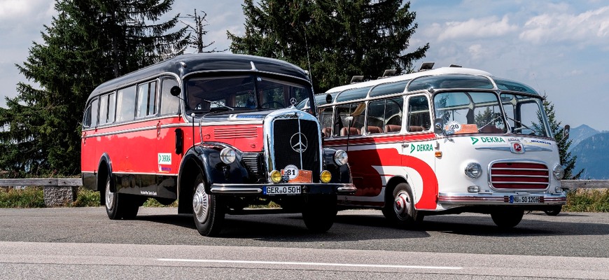 Historické autobusy nechýbali ani na 20. turné historických úžitkových vozidiel. Očarili dizajnom